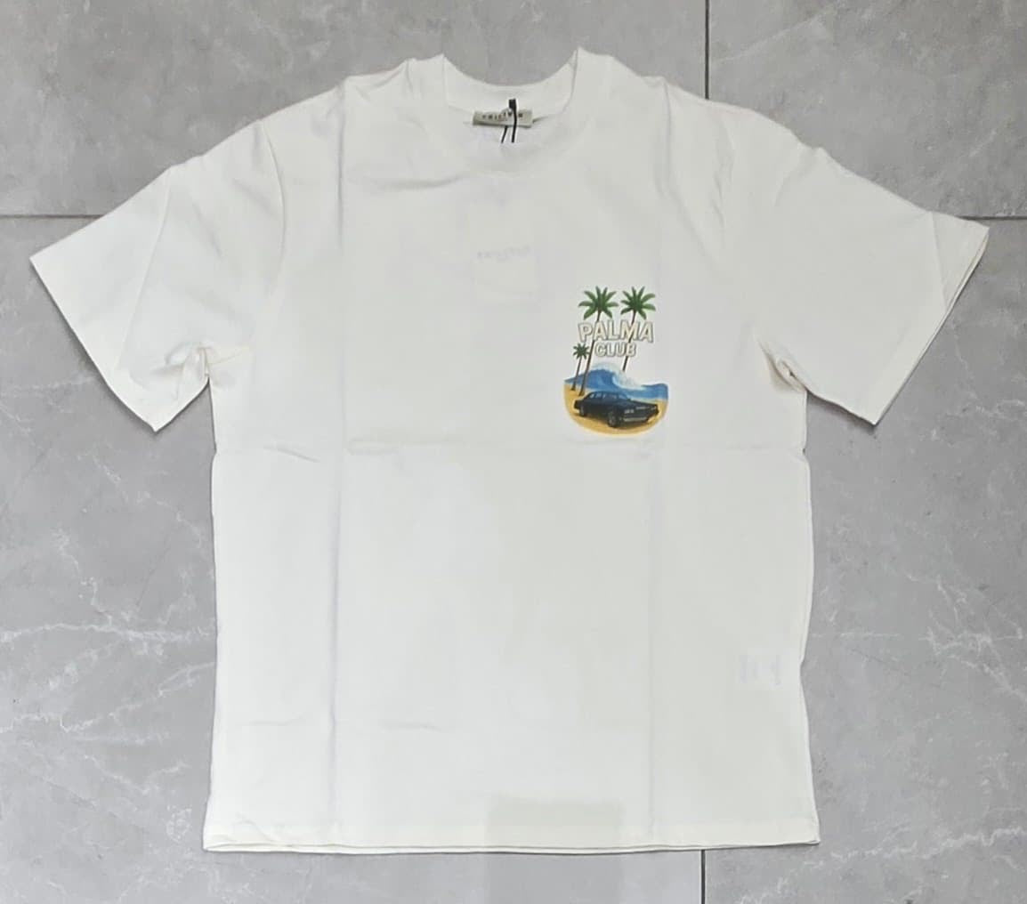 T-shirt Palma Club Blanc – Style Urbain et Minimaliste