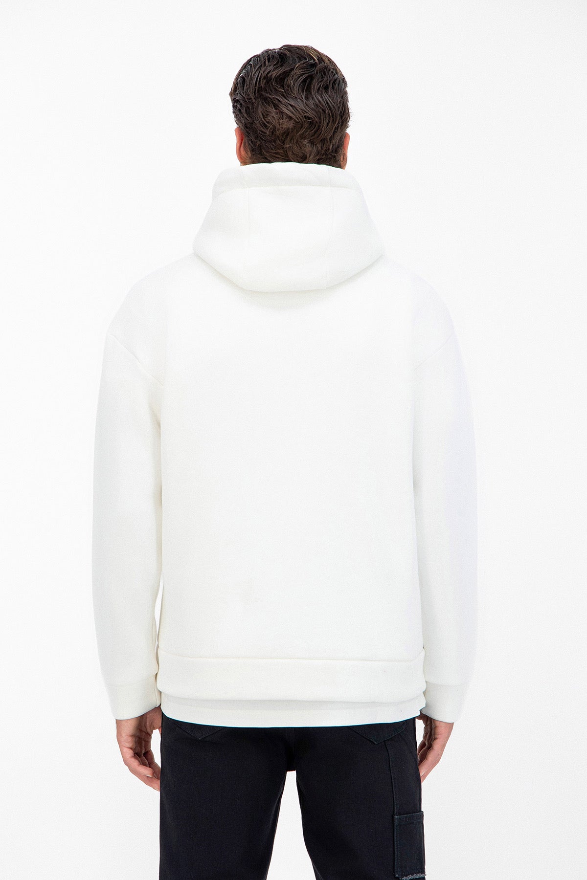 Sweat LOVE Blanc - Coeur brodé Noir