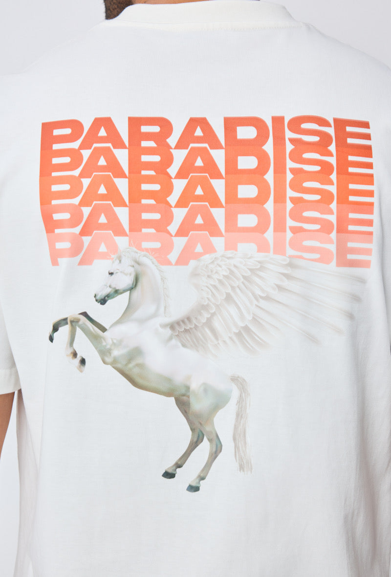 T-shirt Paradise Blanc – Style Urbain et Minimaliste