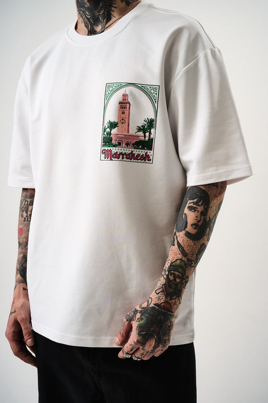 T-SHIRT Marrakech blanc