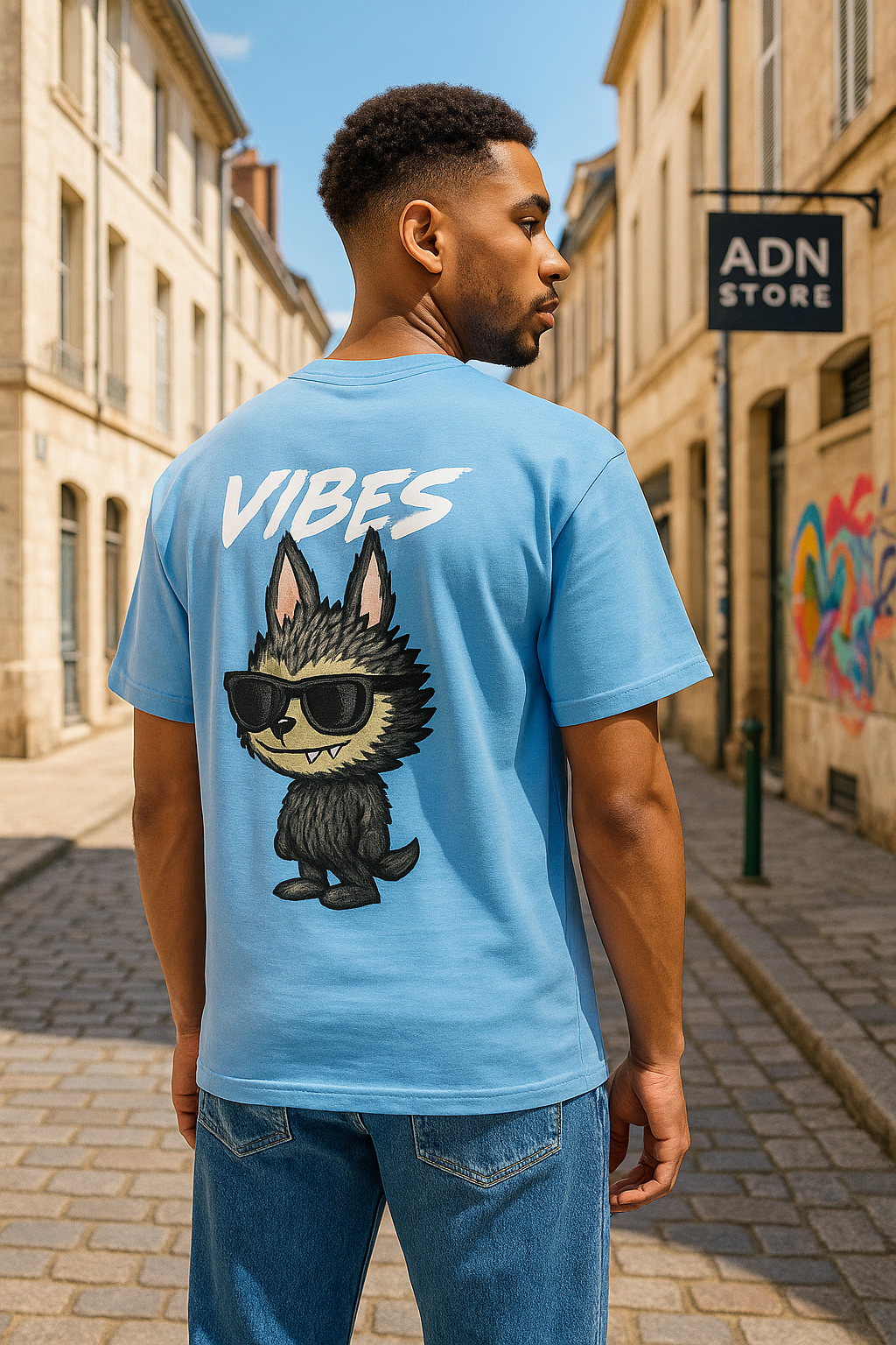 T-shirt Labubu Bleu – Style mode et virale