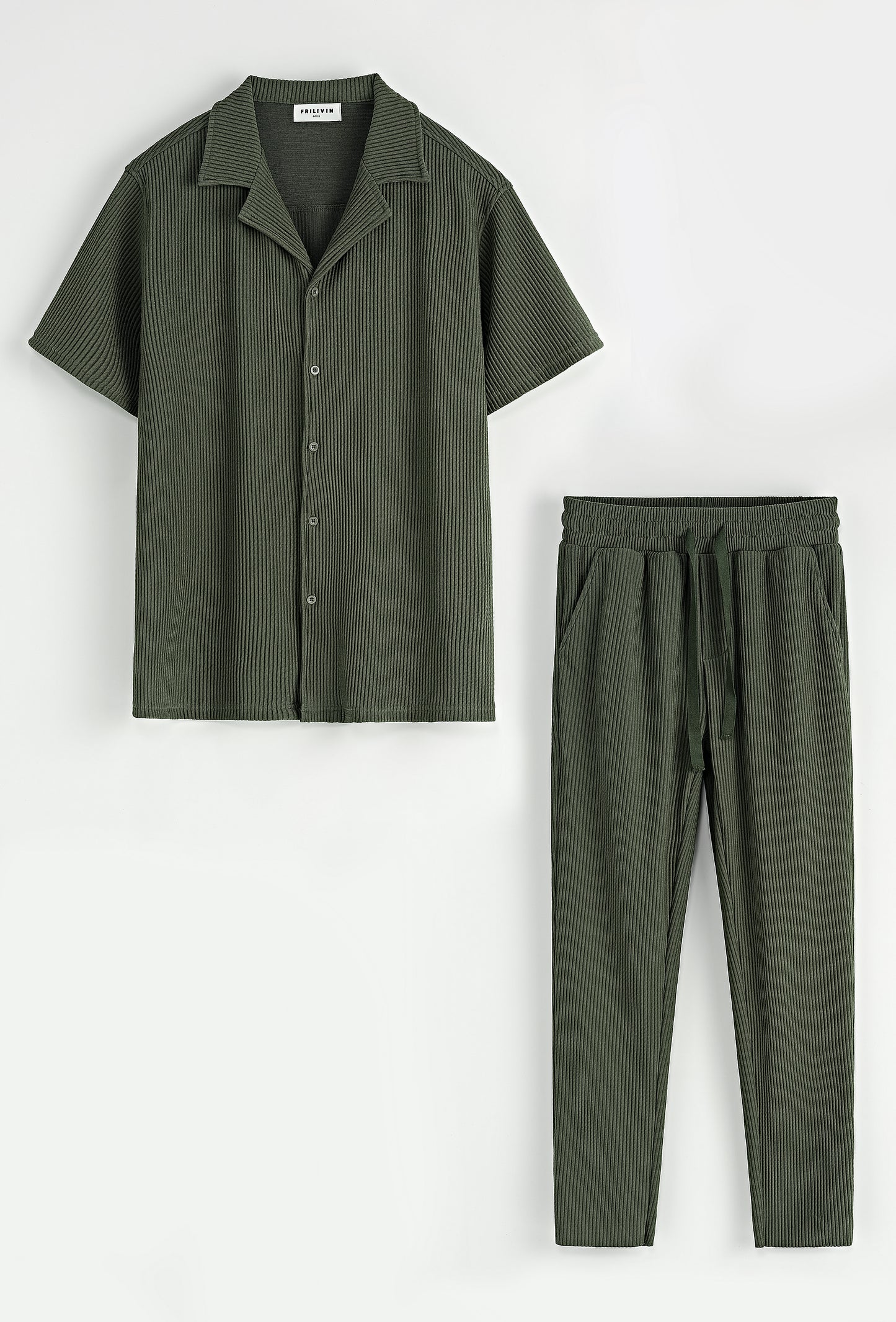 Ensemble Pantalon Frank Abagnale Kaki – Le faux calme du gentleman