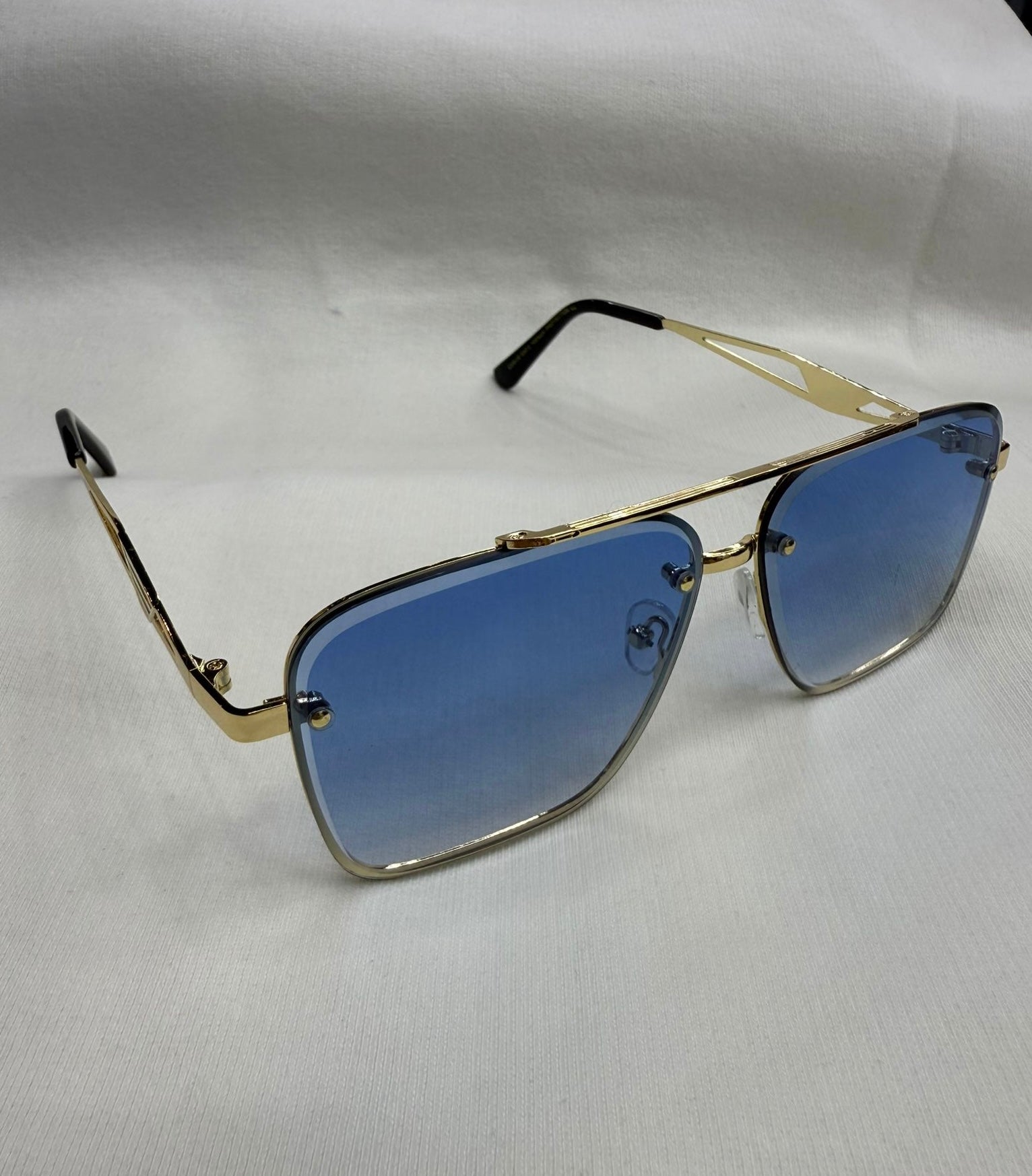 Lunettes L2B monture bleues