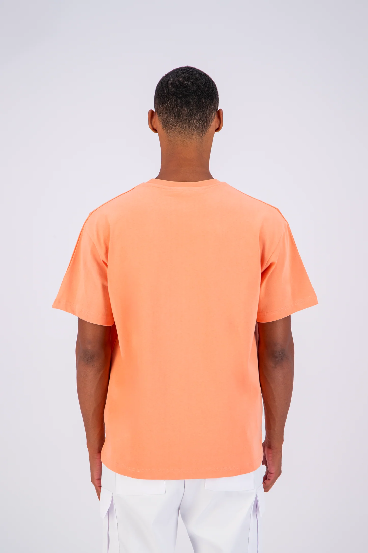 T-shirt LOVE Saumon - Coeur brodé Noir