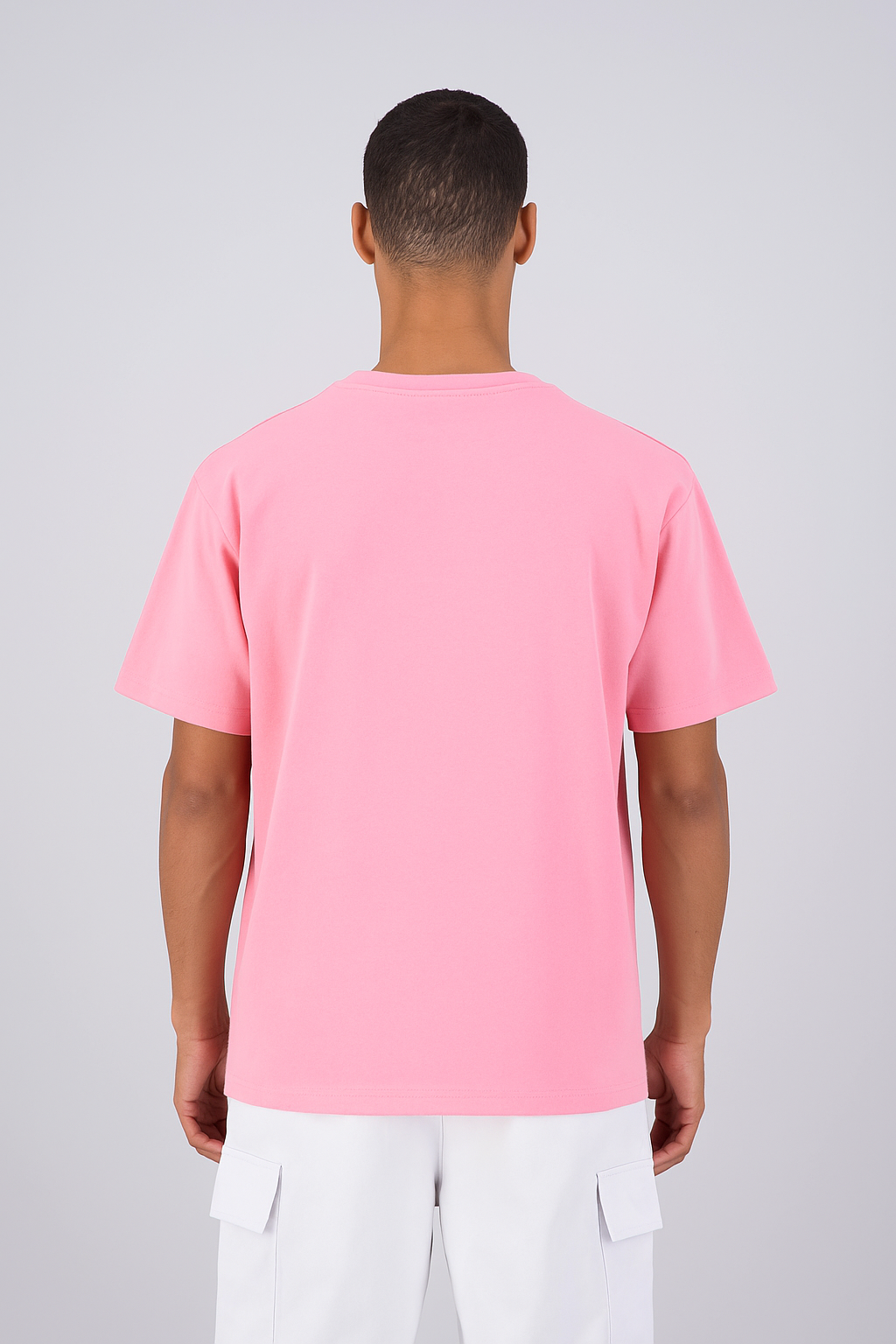 T-shirt LOVE Rose - Coeur brodé Bleu