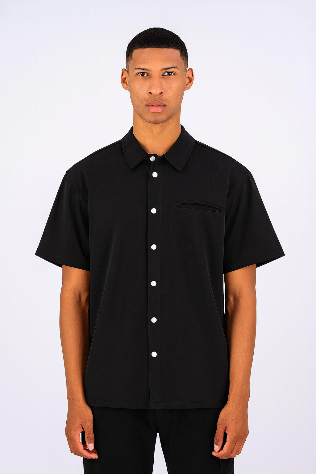 Chemise Berlin noire – Le flow froid venu du désert