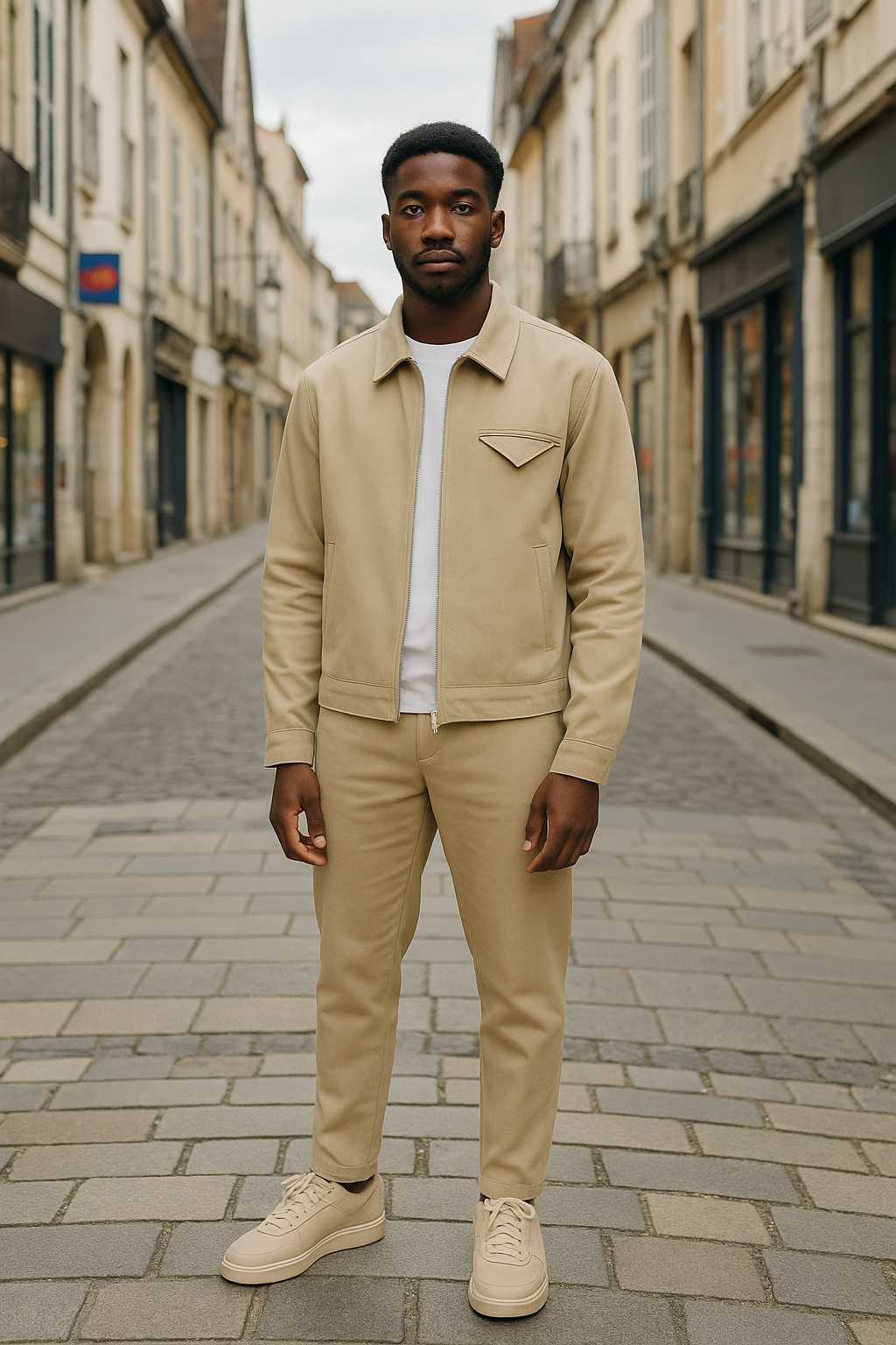 Ensemble Keyser Söze Beige – Flow discret & Prestance