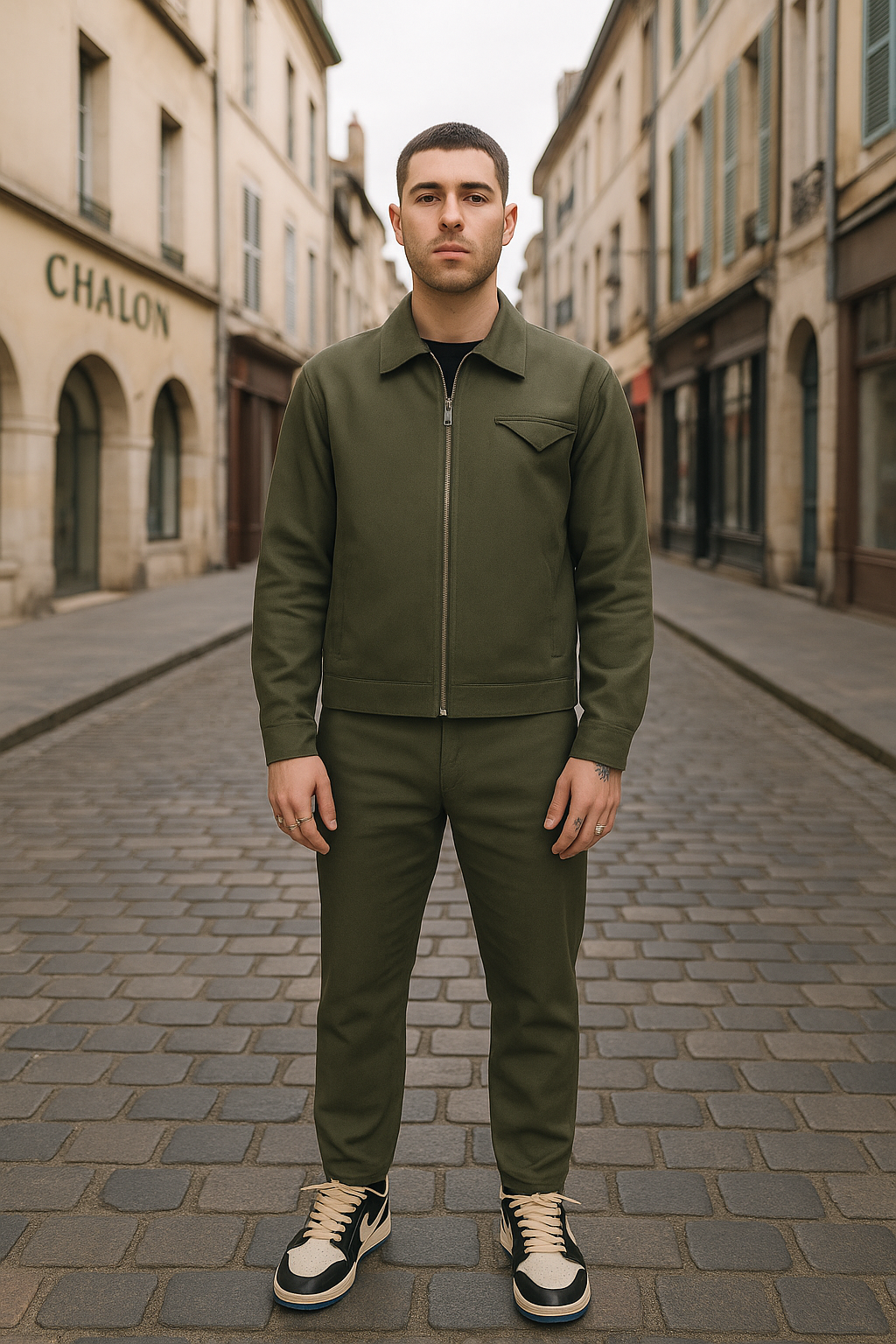 Ensemble Keyser Söze Vert Kaki – Flow discret & Prestance