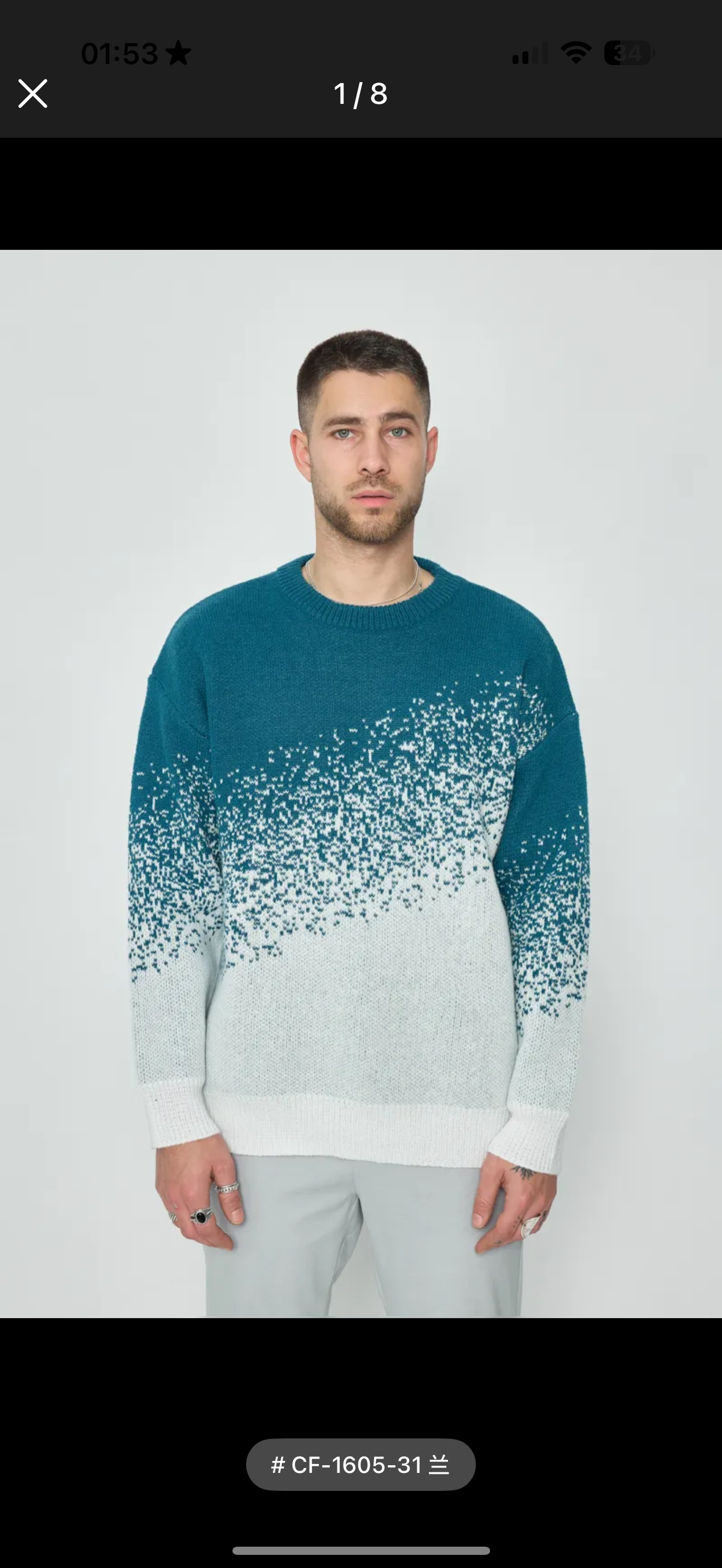 Pull Stockholm Bleu Modèle - Chaud et Doux