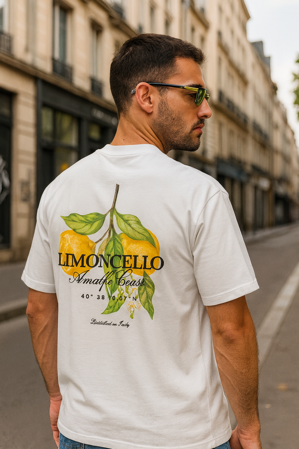 T-shirt Lemon Blanc – Style Urbain et Minimaliste