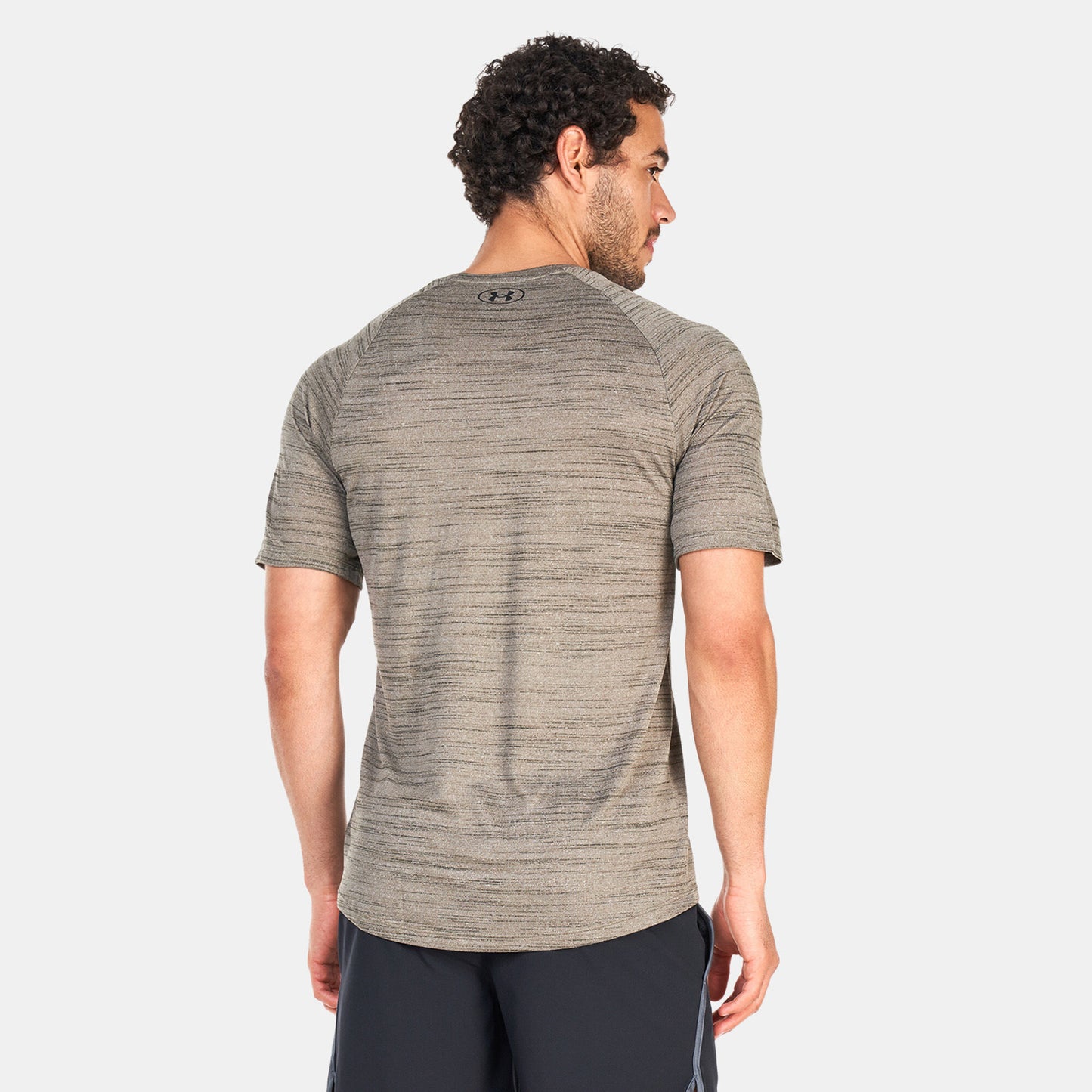 T-shirt Under Armor vert zebra logo noir