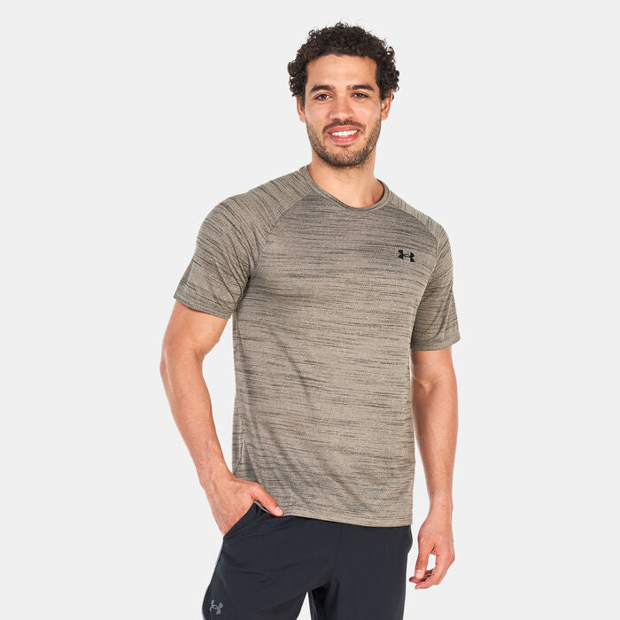 T-shirt Under Armor vert zebra logo noir
