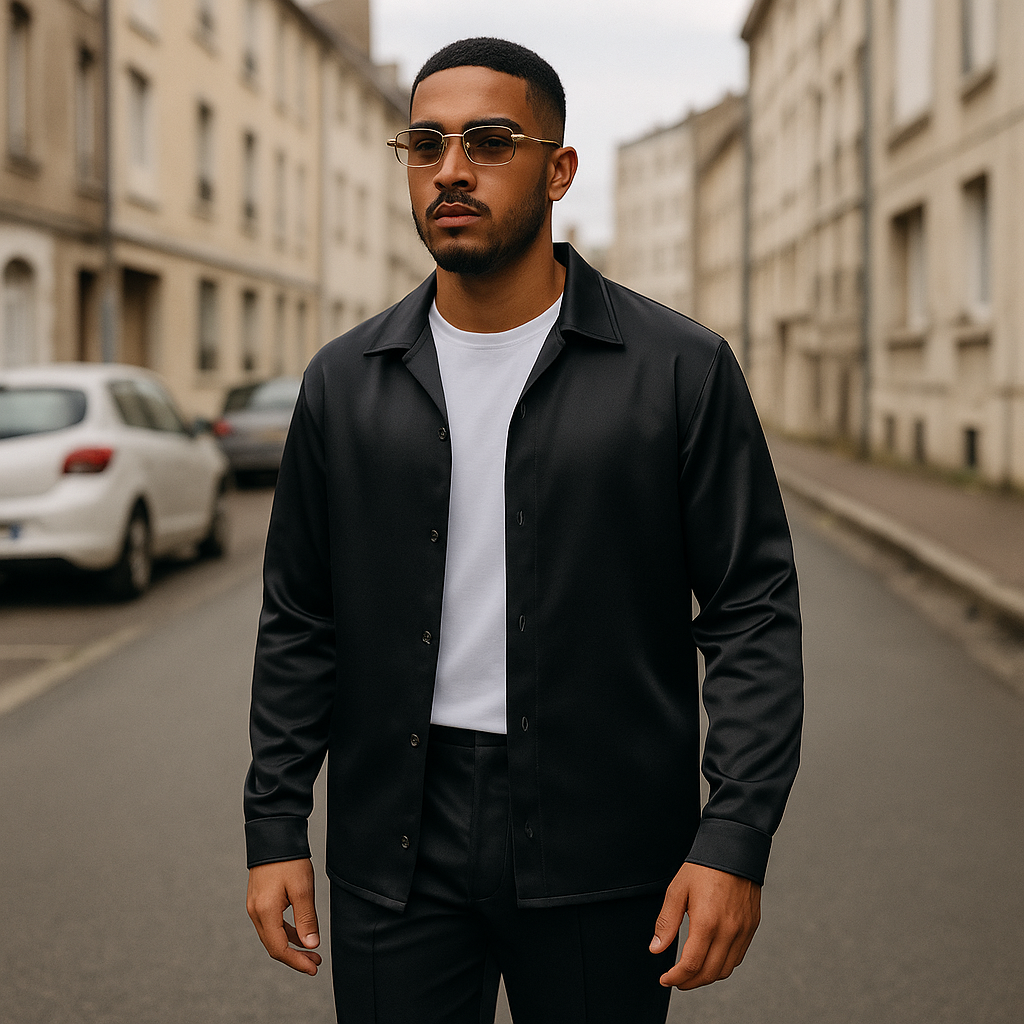 Ensemble STRINGER BELL Noir – Street Smart & Full Flow