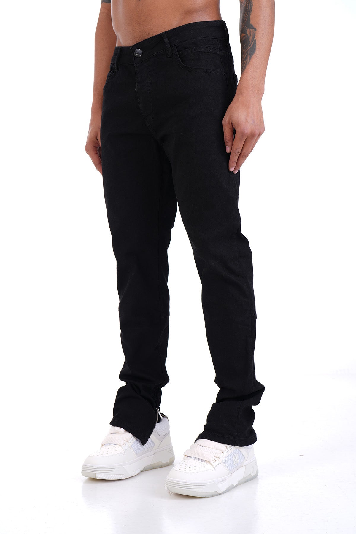 Jean Seattle Edition – Denim Noir Zippé Fit Slim