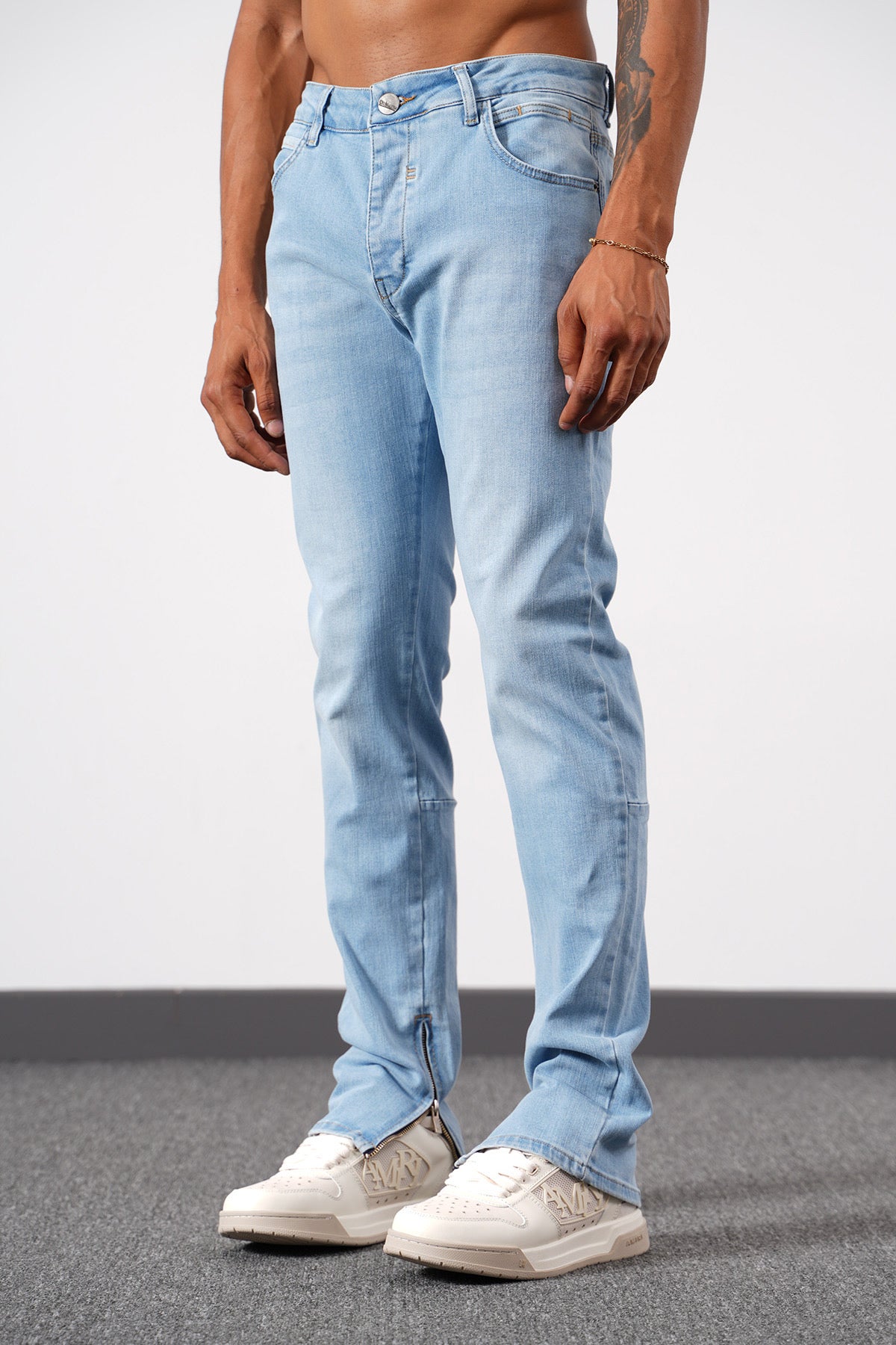 Jean Seattle – Dejounte Edition – Denim Bleu Clair Fit SLIM