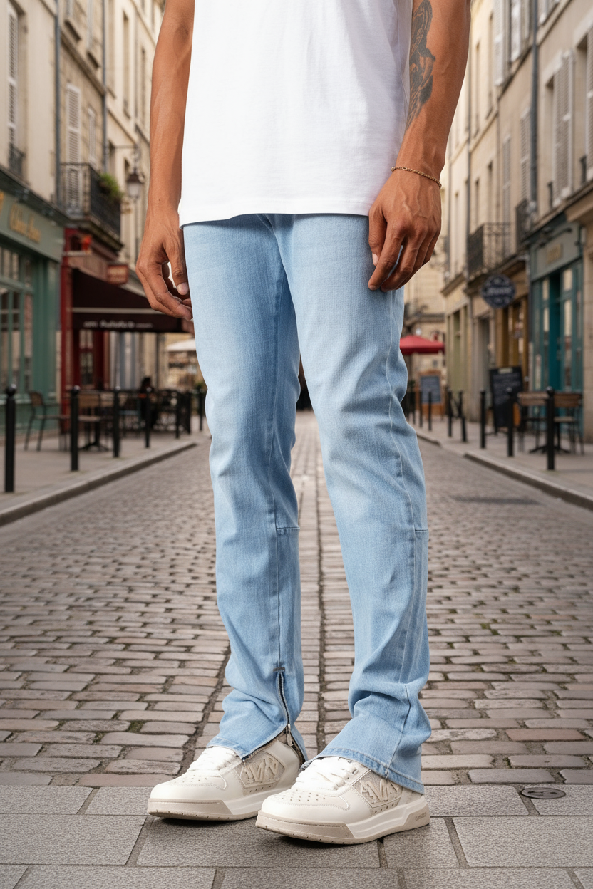 Jean Seattle Edition – Denim Bleu Clair Fit Slim