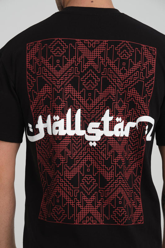 T-SHIRT Dubai Noir - Calligraphie et Motifs