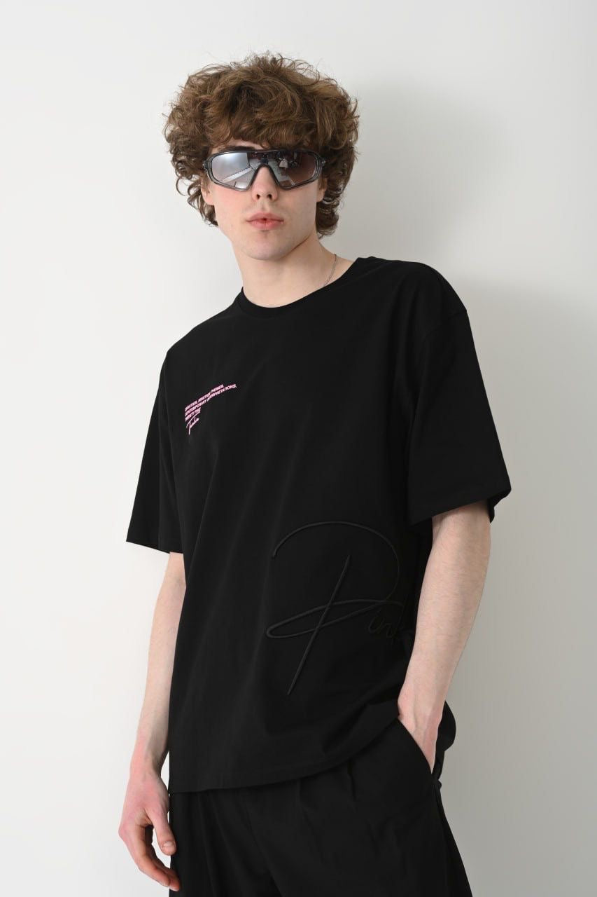 T-Shirt Panther Noir - Brodé look dessin animé