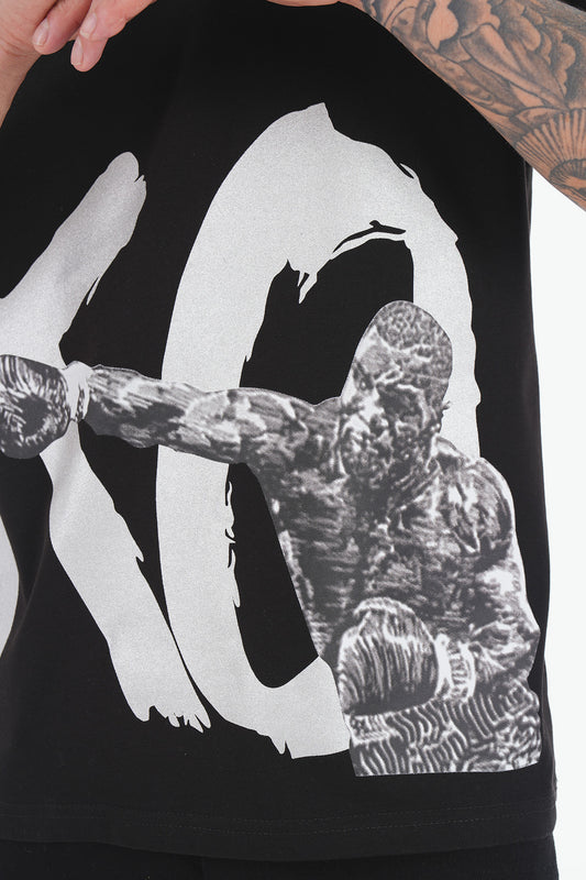 T-shirt KO Boxe Noir – Style Fight & Streetwear Audacieux