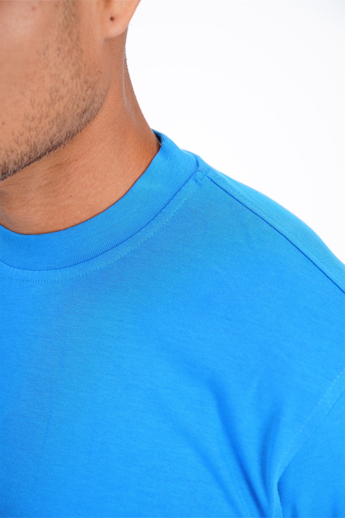 T-shirt Uni Bleu - Premium et Oversize