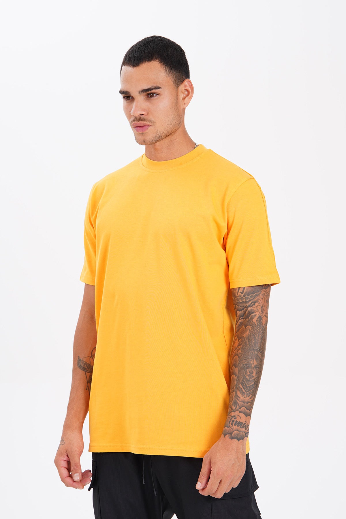T-shirt Uni Jaune - Premium et Oversize
