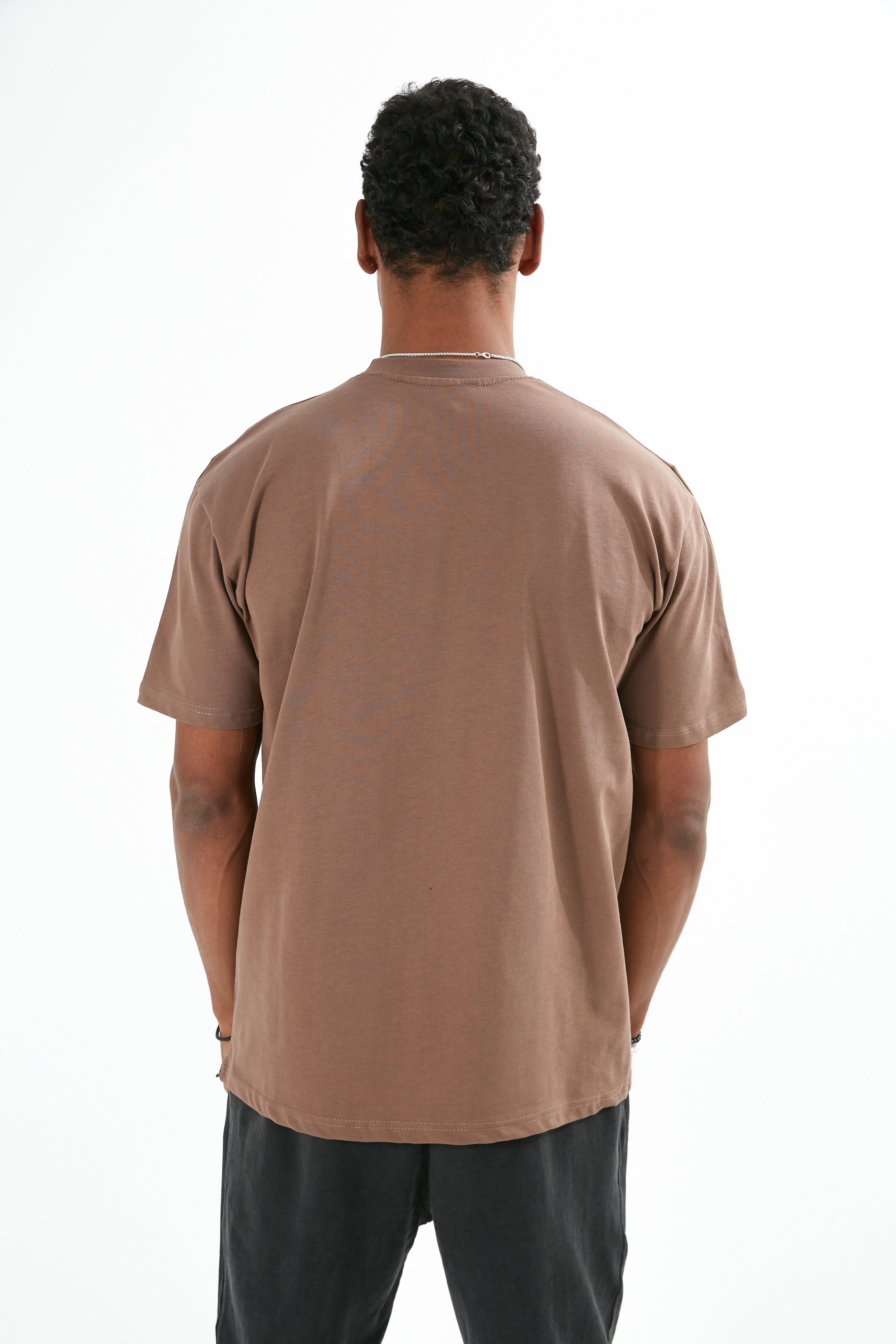 T-shirt Uni Marron - Premium et Oversize