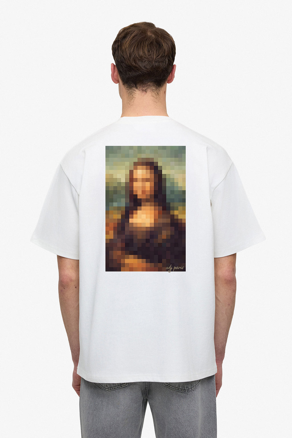 T-shirt Joconde Blanc : Oversize & Art Mode