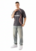 T-shirt Abstract Gris : Coupe Oversive & London Style