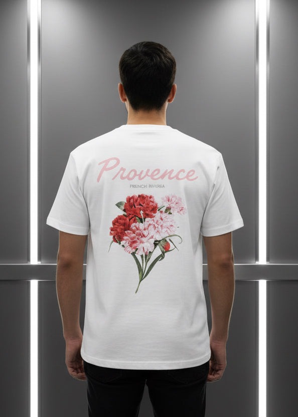T-shirt Provence blanc : Coupe Oversize & Style Minimaliste