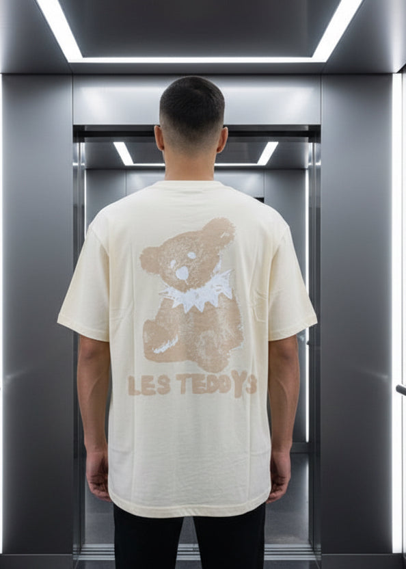 T-shirt Teddy Beige : Coupe Oversize & Style Urbain