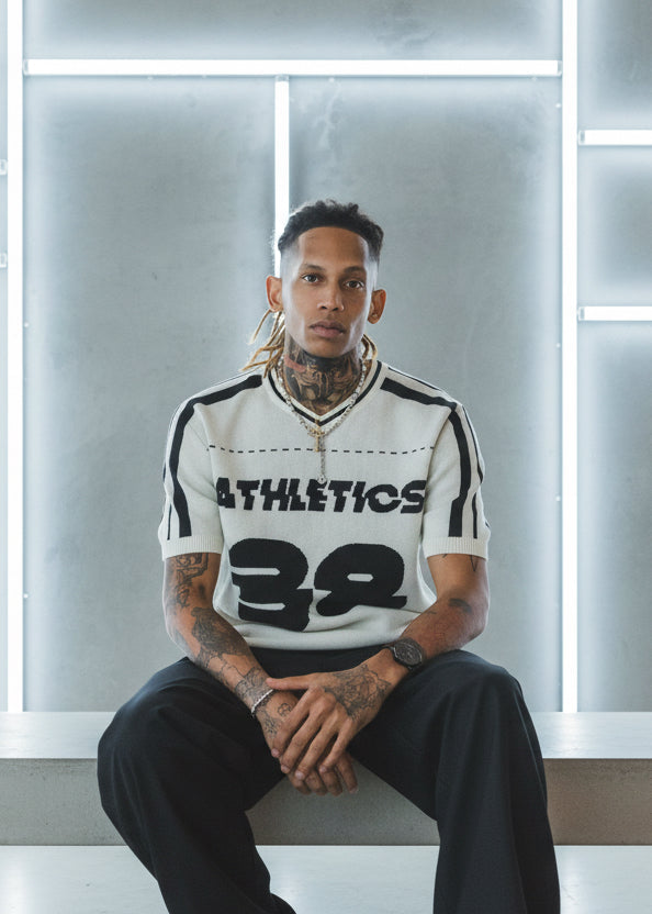 T-shirt 38 Athletics Beige : Coupe Oversive & London Style
