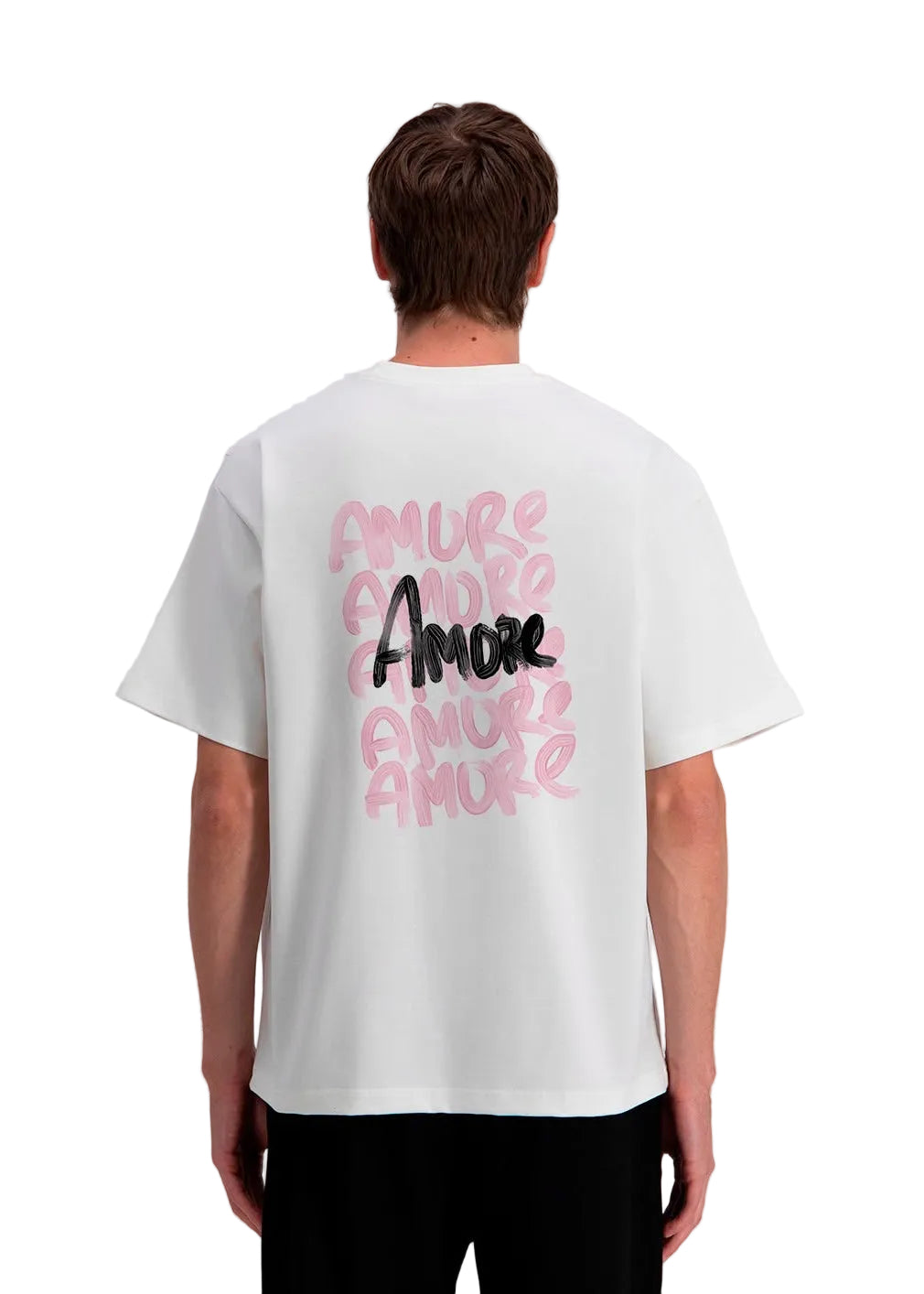T-shirt Mi Amour Blanc : Coupe Oversize & Style Minimaliste