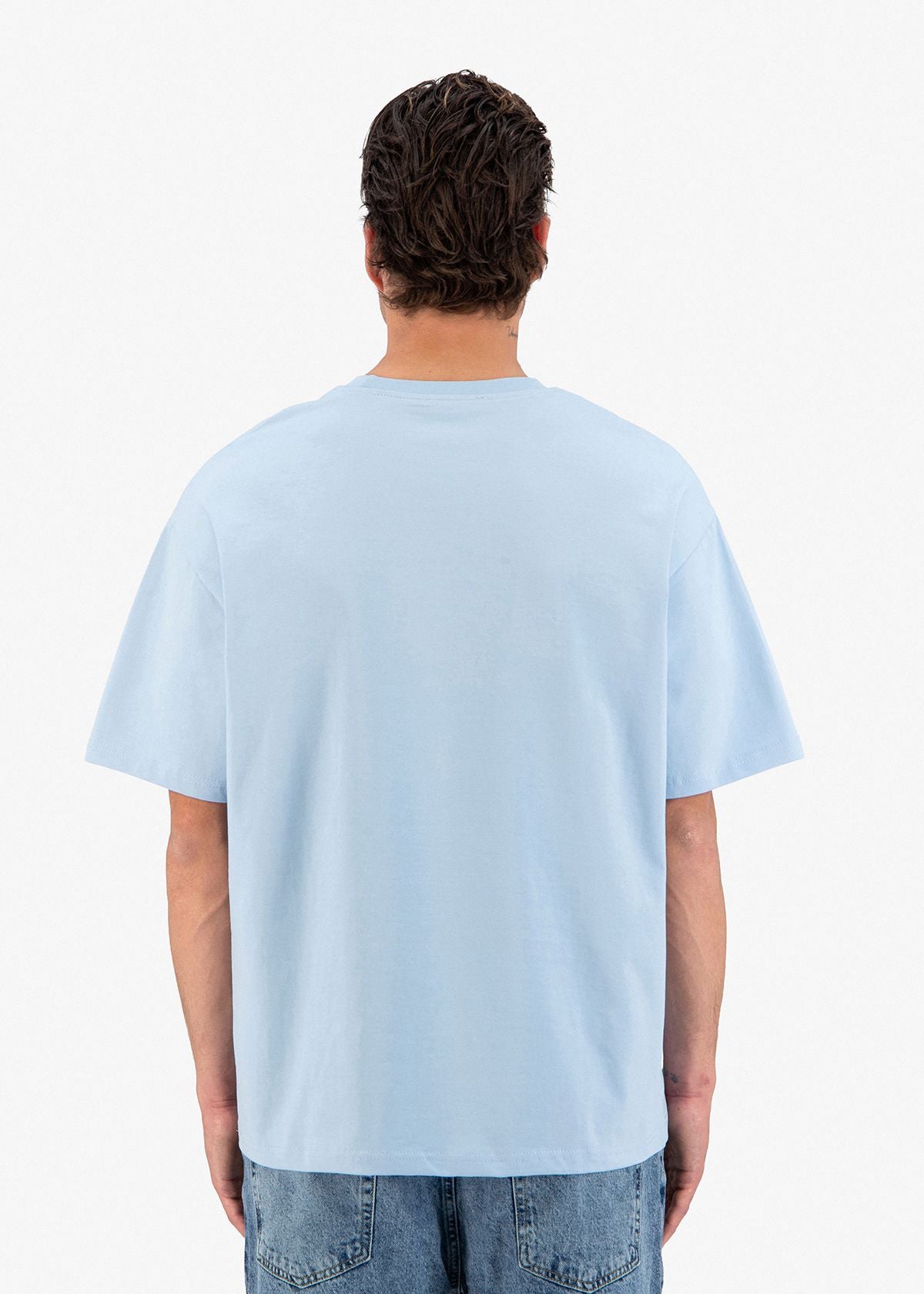 T-shirt LOVE Full Bleu : Coupe oversize
