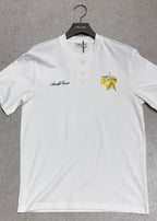T-shirt Lemon Blanc : Coupe droite & Style Minimaliste