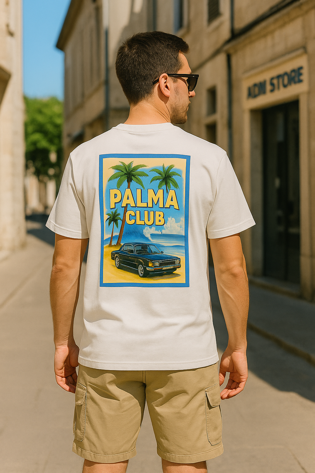 T-shirt Palma Club Blanc – Style Urbain et Minimaliste