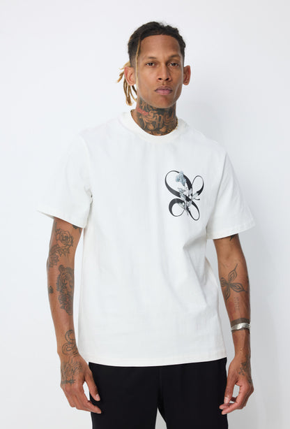 T-shirt Milano flore blanc – Style Urbain et Minimaliste