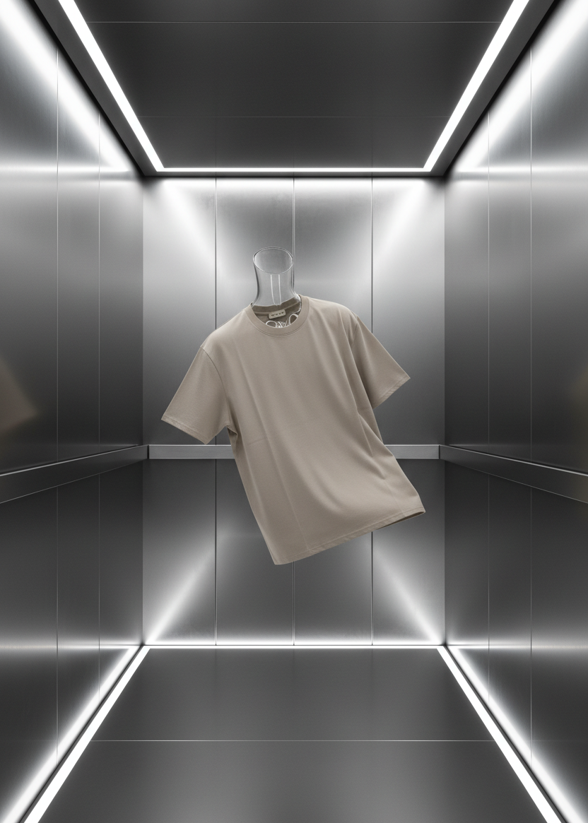 T-shirt Uni Marron clair : Coupe oversize & Style urbain