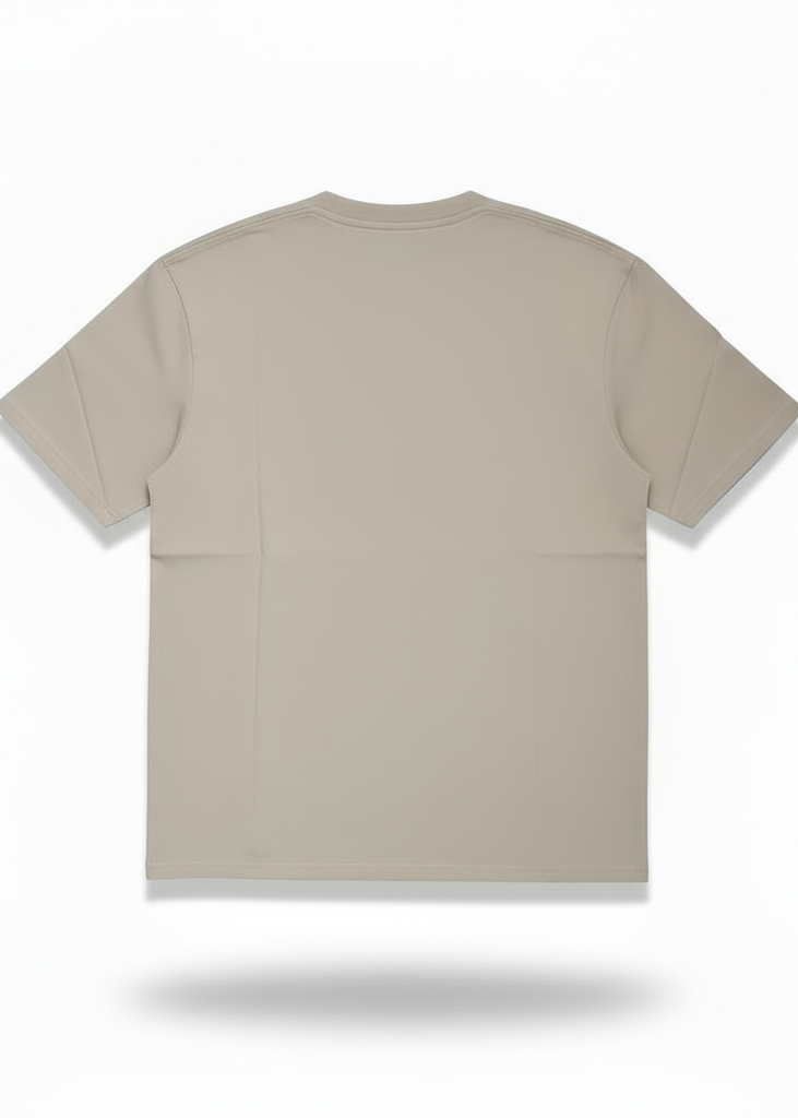 T-shirt Uni Marron clair : Coupe oversize & Style urbain