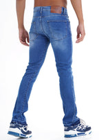 Jean Brooklyn Bleu : Straight & Denim Destroy