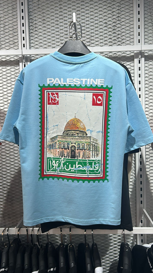 T-SHIRT Palestine bleu