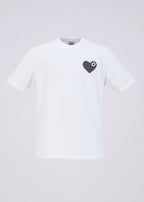 T-shirt LOVE Blanc : Coupe Oversize & Coeur Antracite