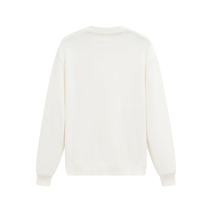 Pull Venise Blanc - Uni & Motif Cœur