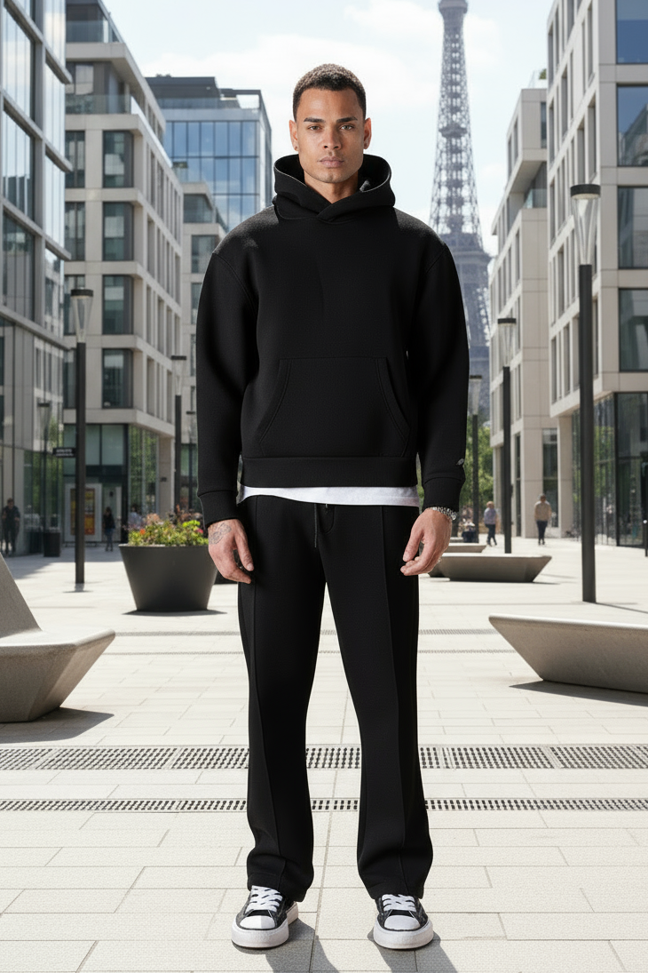 Ensemble Jogging Travis Scott Noire : Full black & Street