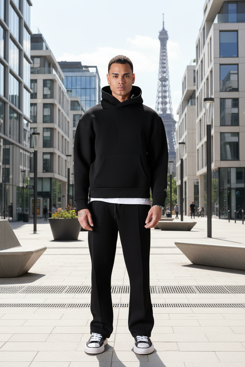 Ensemble Thugger Noire : Full black , Street