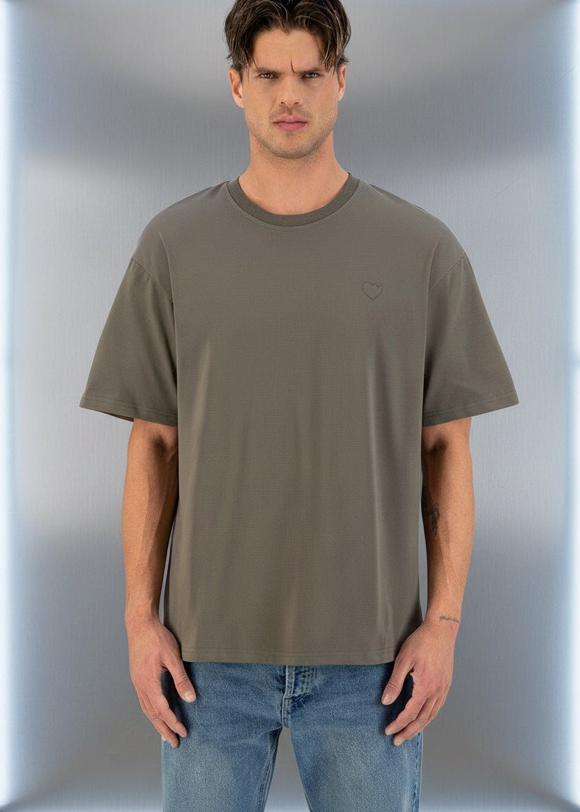 T-shirt LOVE Full Vert : Coupe oversize