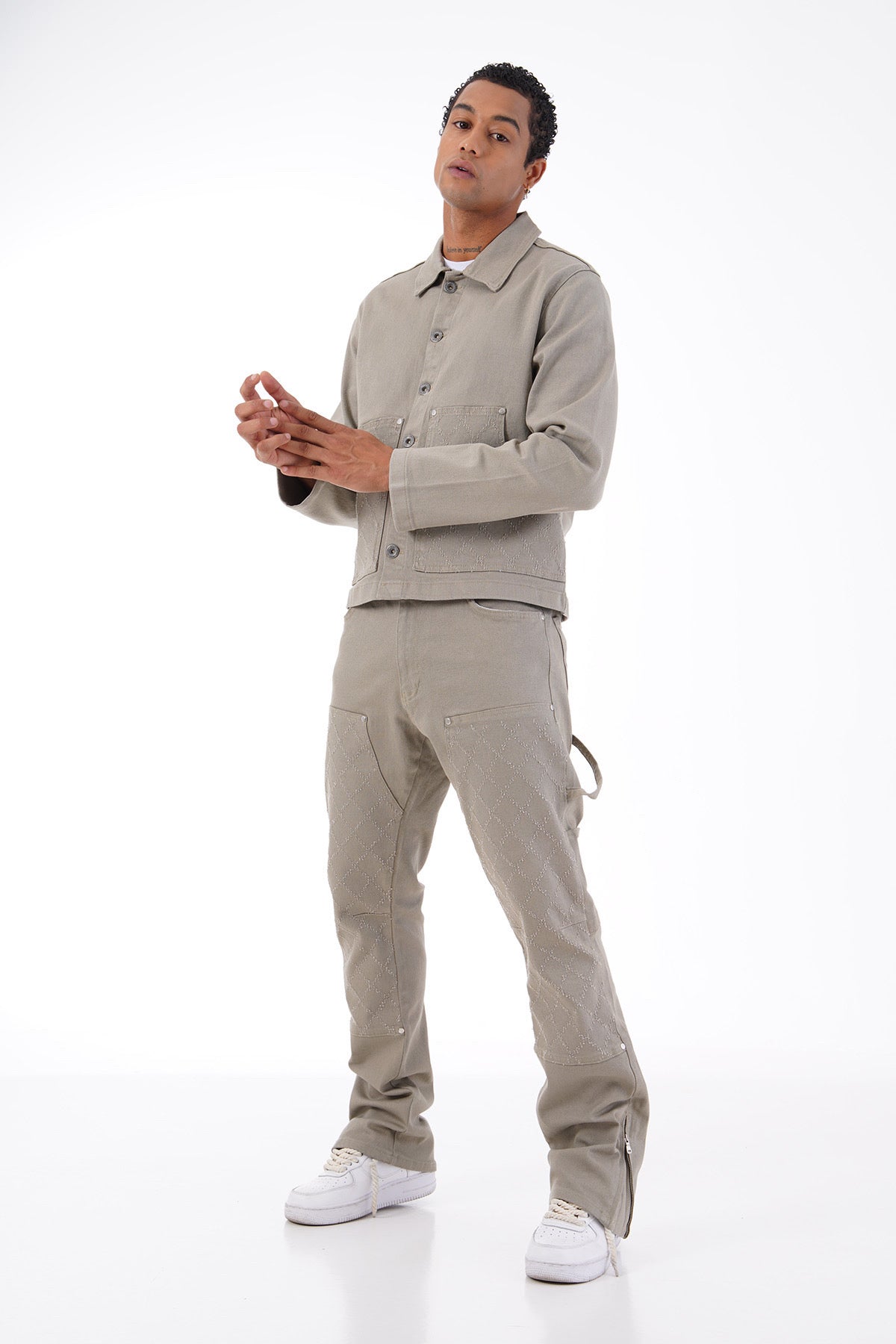 Ensemble Dushane Beige : Urban jeans & Prestance