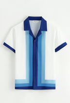 Ensemble Short Manny Blanc & Bleu : Classe & Soleil