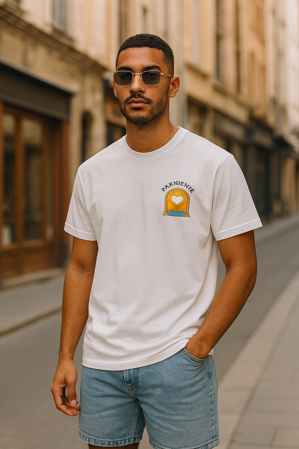 T-shirt Farniente Blanc – Style Urbain et Minimaliste