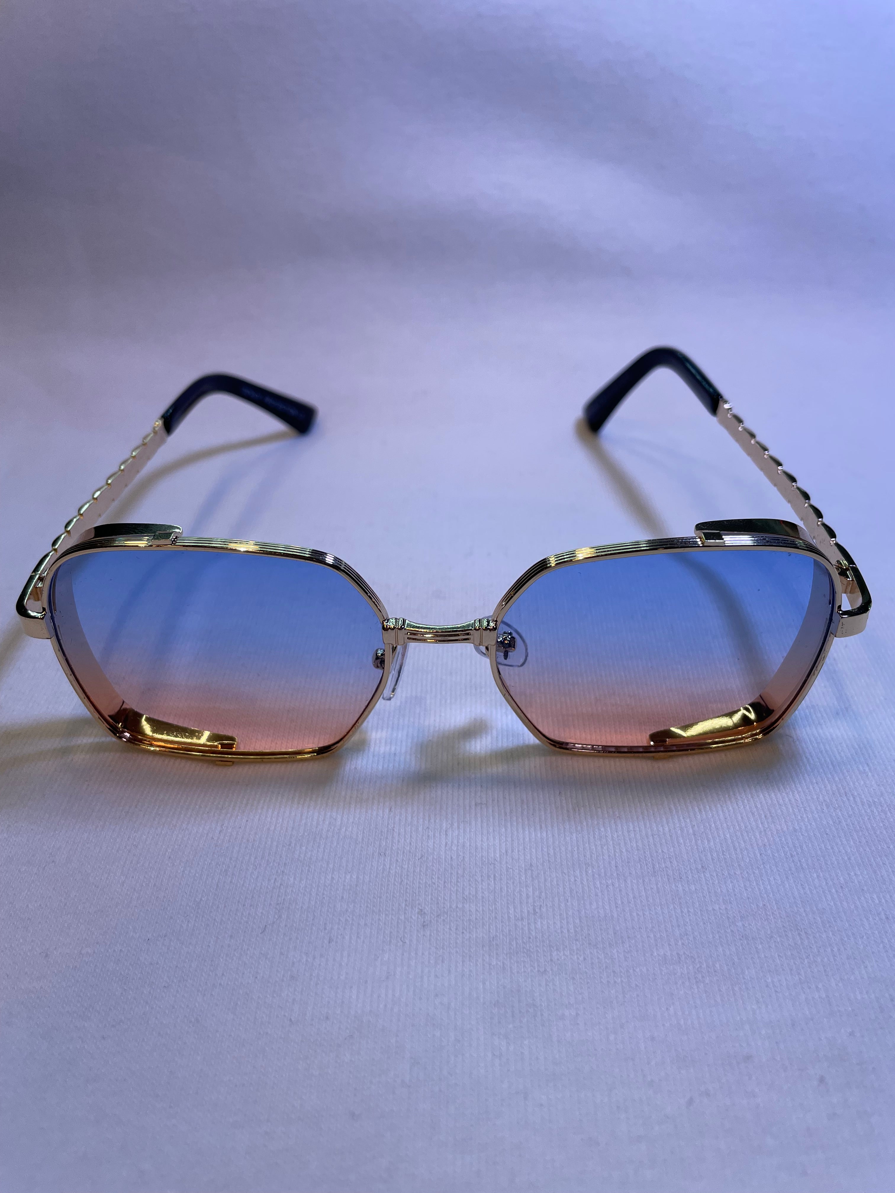 Lunettes NAZA bleu et beige