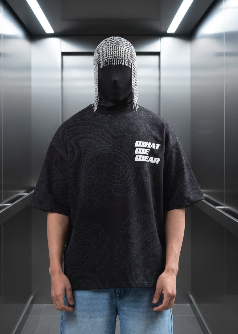 T-shirt What We Wear Noir : Coupe Oversive & London Style